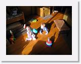 BabiesInCottage2 * Alice and Stephen playing in the cottage, in the morning sunlight.