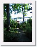 StillLakeMorning3 * The path from the main cottage to the boathouse. We slept in the newly renovated boathouse loft.